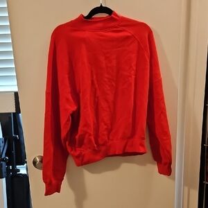 PINK Victoria's Secret Vibrant Red Crewneck Sweater